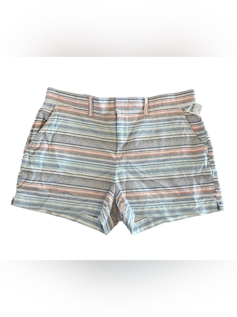 NWT Gap Factory Stripe City Shorts Size 8 Cotton Canvas